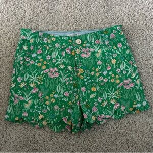 NWOT Crown & Ivy Girls Green Floral Shorts